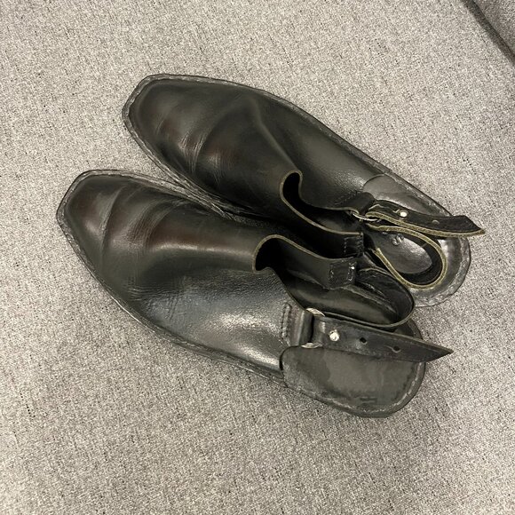 Hilos Women Aurora Black Handcrafted Slingback Mules Size 9 - Picture 8 of 10